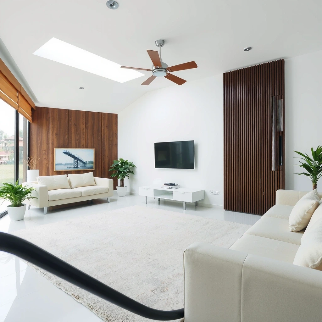 Bright pristine living room